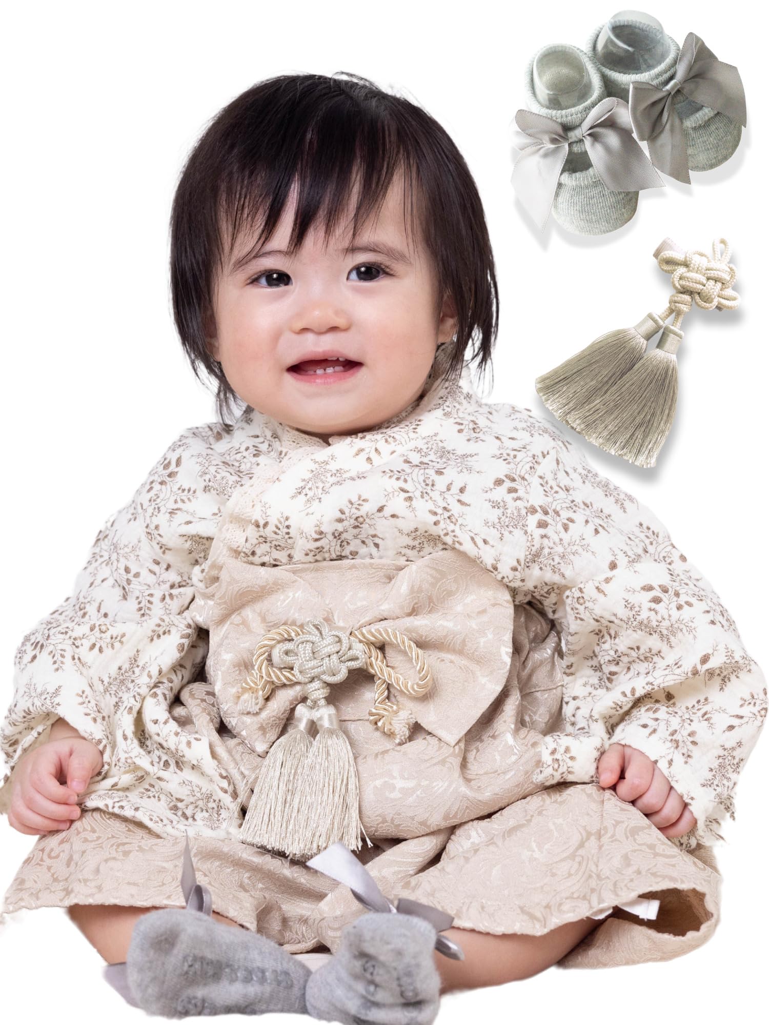 

Baby Organic Japanese First Shrine First Peach Baby Formal de Jouy [Сладкая мамочка] Хакама, 100% хлопок, Одежда, День детей, Праздник мальчиков,
