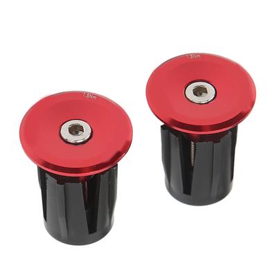 2pcs Handlebar Plug Aluminium Plastic Light Weight Bike Bar End Plug for Mountain Bikes Road Bikes