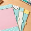 PU Leather A4 Magnetic Folder Polka Dot Pattern Writing Pad Paper Clipboard  School Office Supplies
