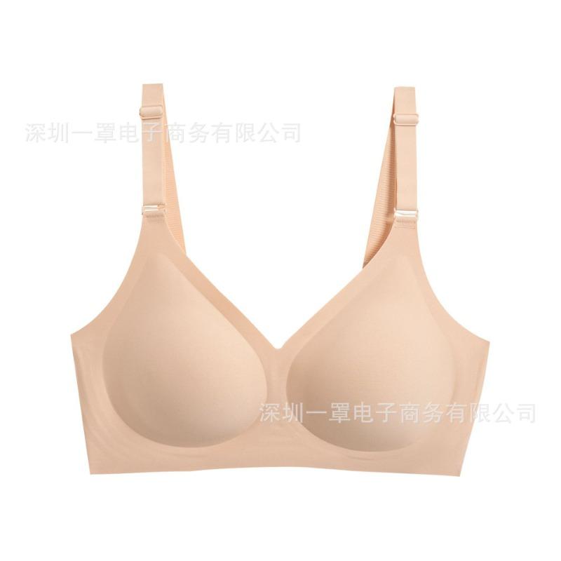 Women S Plus Size Thin Wireless Push Up Seamless Comfort Bra