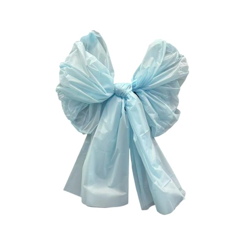 Large Plastic Bowknot Decoration For Wedding And Party Easy To Hanging Perfect For Background Decorations. светло-синий