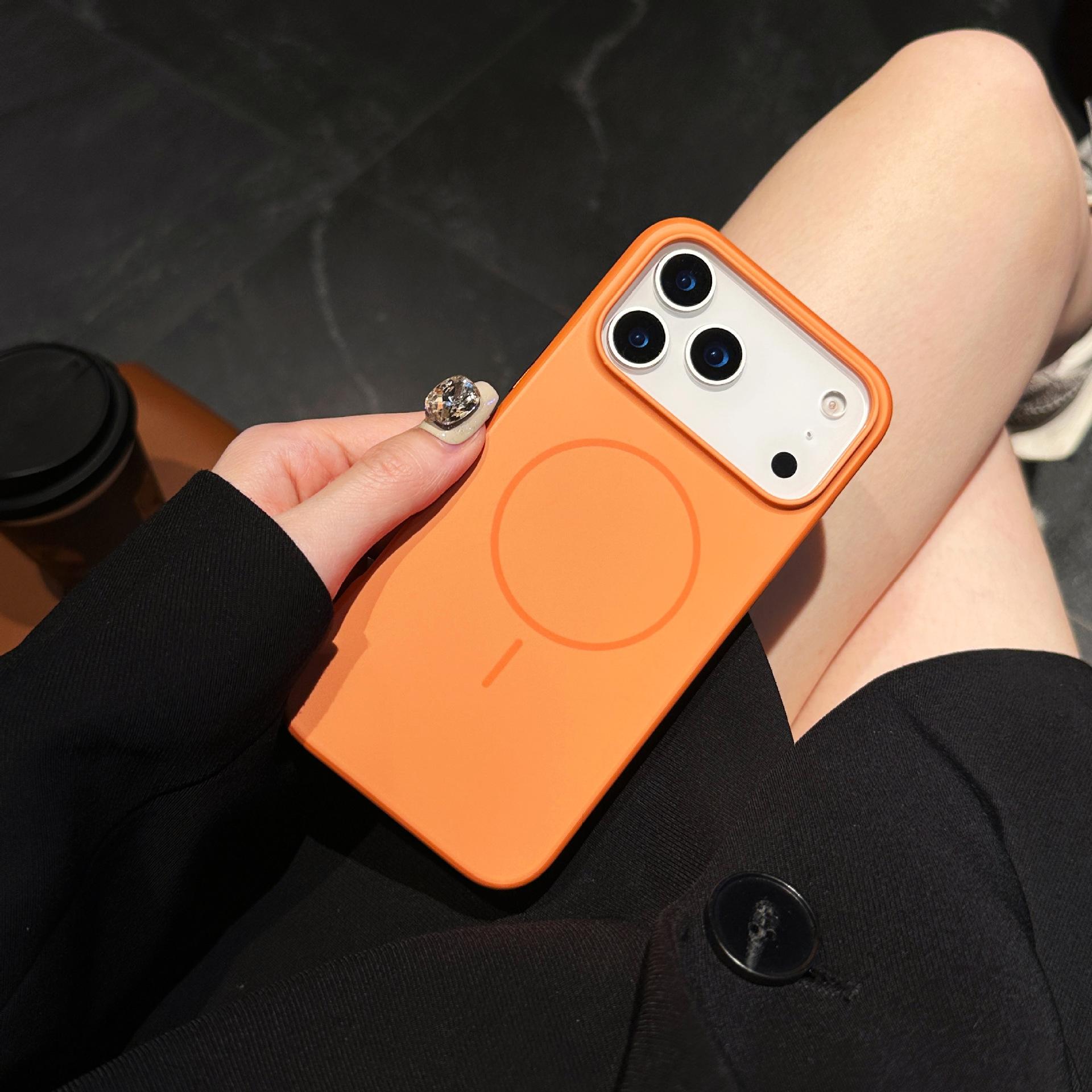 

Для Apple 17promax Контрастный 2-в-1 Чехол для телефона для iPhone 17Air Текстура кожи Матовая текстура кожи Магнитное притяжение For iPhone17Promax