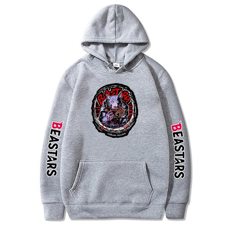BEASTARS Autumn/Winter Cotton Pullover Hoodie - Casual Plus Size Streetwear