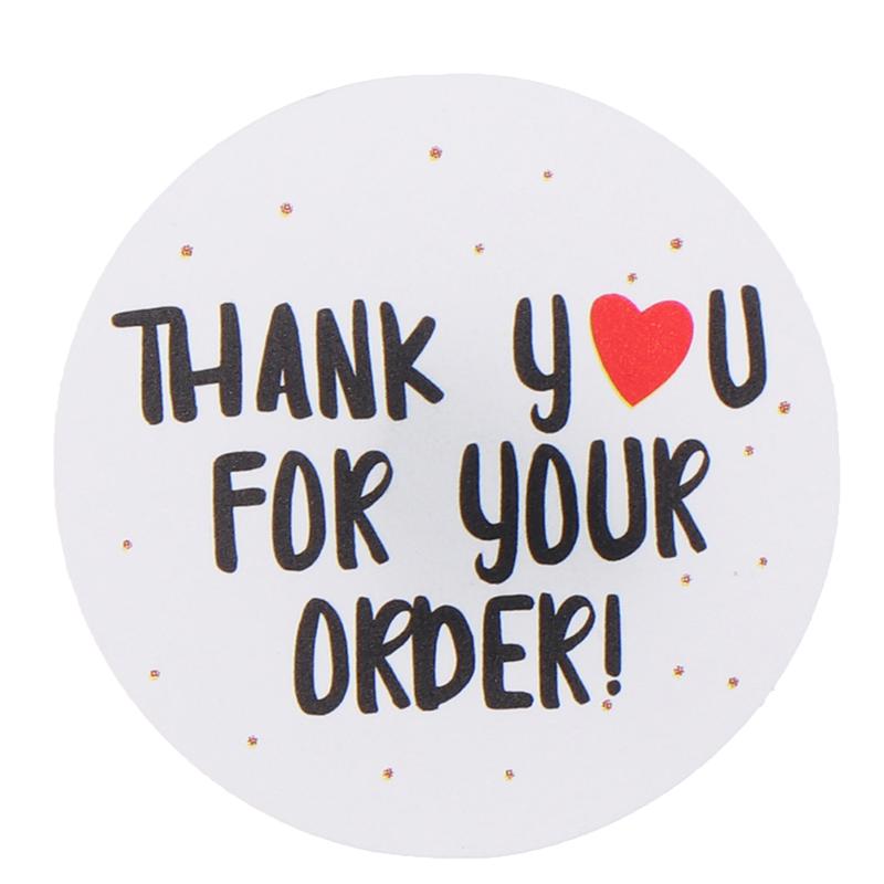 Rolă de 1 inch Autocolant de etanșare pentru mulțumire Autocolant de decorare manuală