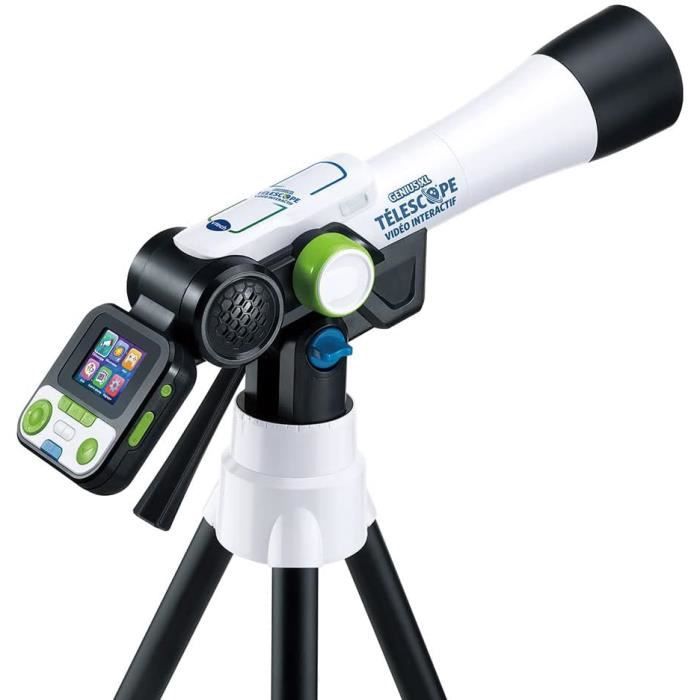 Télescope Vidéo Interactif - VTech - Genius XL - Écran LCD 2.4 - Zoom X110 - 5 Modes De Jeu