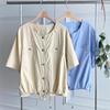 New Arrivals Open Run Women Bashrak Double Pocket No Collar String Short Sleeve
