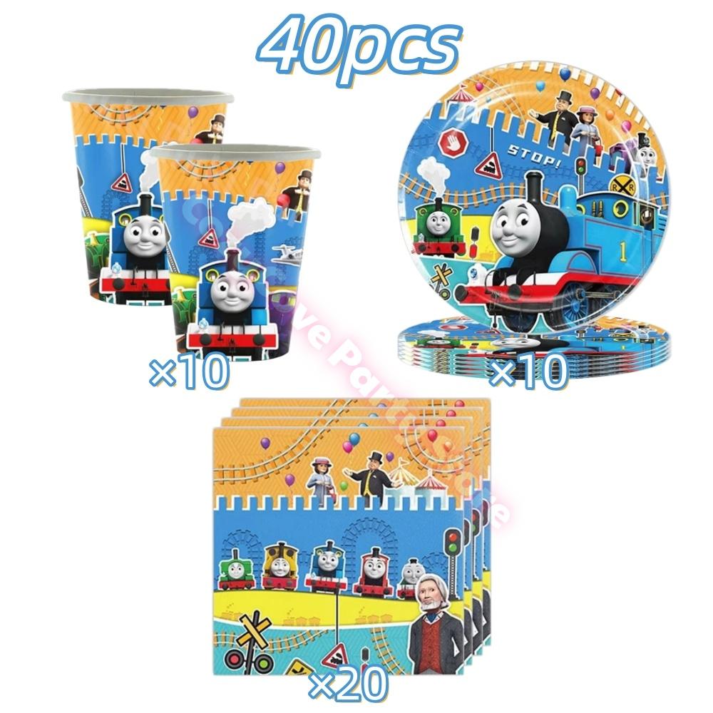 Thomas Trains Theme Party Decorations Thomas Friend Plates Cups Backdrop Balloons Kids Birthday Party Supplies Baby Shower Gifts