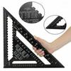 12" Speed Square Metric Aluminum Alloy Triangle Ruler Squares for Measuring Tool Metric Angle Protractor Woodworking Tools
