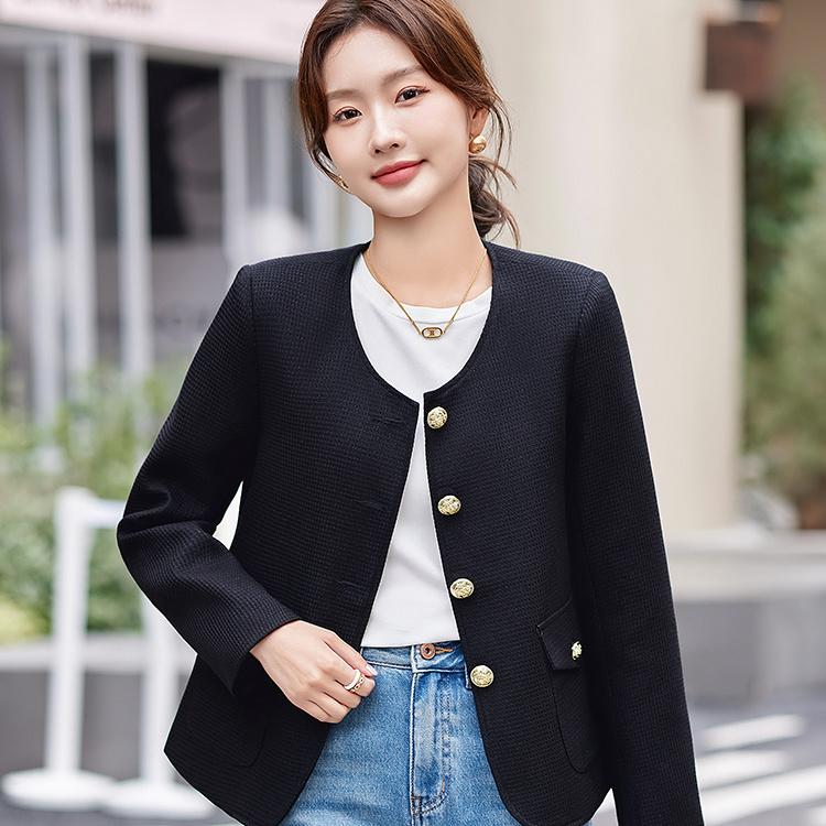 

Высокое качество пиджак женский осенне-зимний новый модный иностранный темперамент богиня вентилятор корейская версия костюм XL чёрный