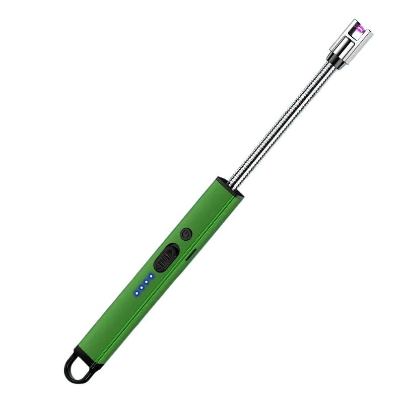 

720° Шланг Ветрозащитный Электронный Импульсный Воспламенитель Предохранитель Дисплей Батареи На Открытом Воздухе Кемпинг Кухня Зарядка USB Электрические Зажигалки