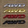 High-quality Modification 3D Metal Stickers AWD Four-wheel Drive Logos Two Sizes P Scratch Cover DIY Decoration Car Accessories