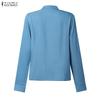ZANZEA Women Casual Stand Collar Long Sleeve Floral Embroidery Blouse
