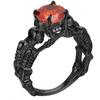 Skull Skeleton Hand CZ Ring European and American Punk Style Motor Biker Men Women Ring