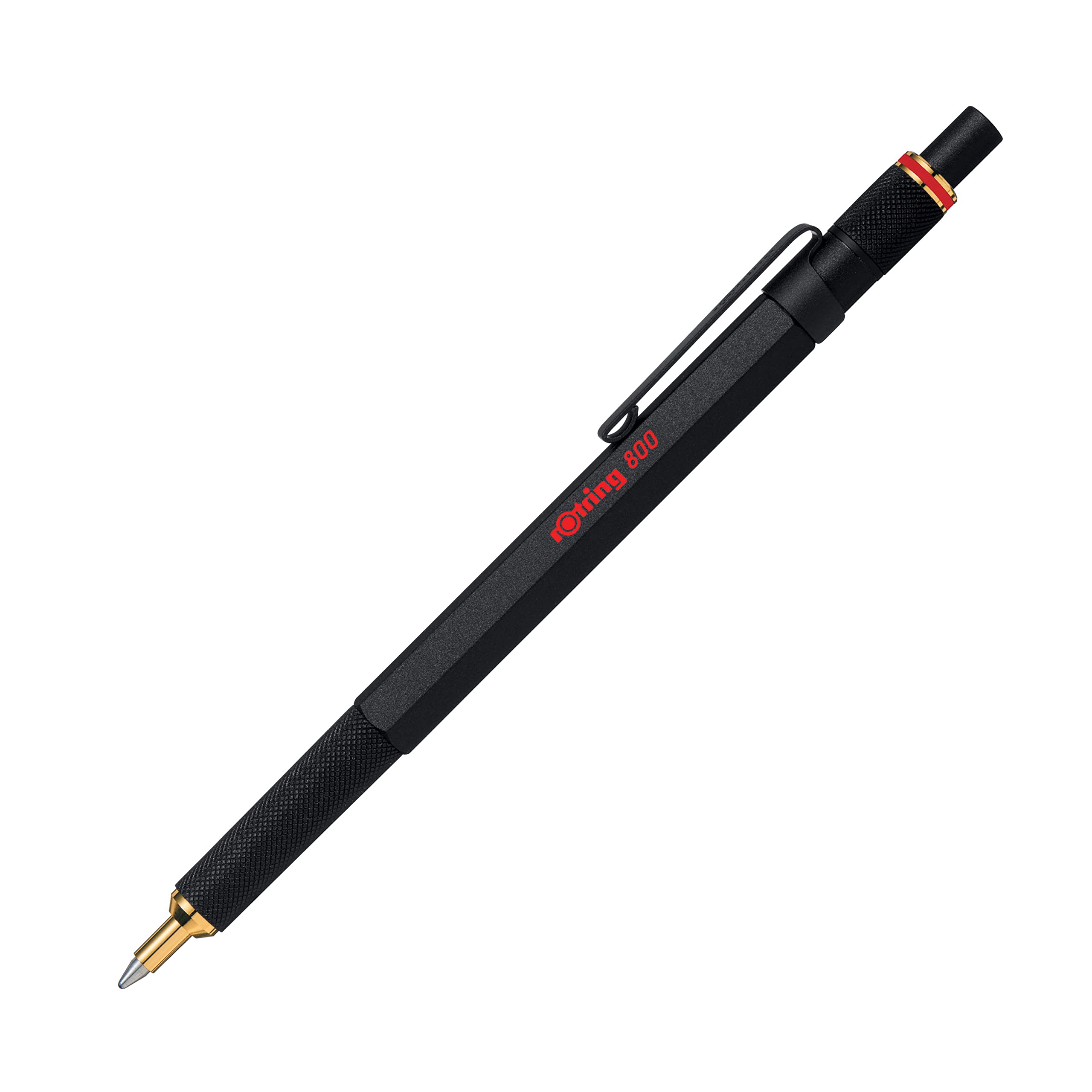 Черная шариковая ручка Rotring 800 с вращающимся официально импортированным футляром, 2032579,