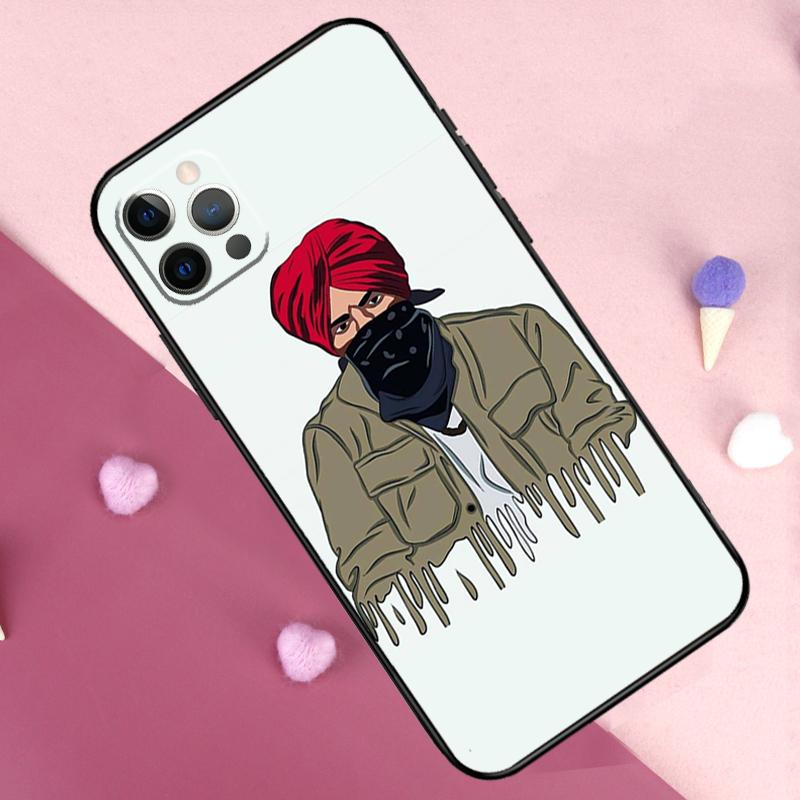Sidhu Moosewala Handyhülle Für iPhone 17 Pro Max 14 15 16 Plus 11 Pro Max 12 13 Mini 16e 17 Air Rückseite