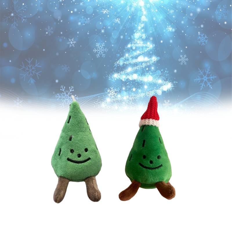 Tree Christmas Keychain Cute Decorative Plush Toy Pendant Doll Gift Decoration