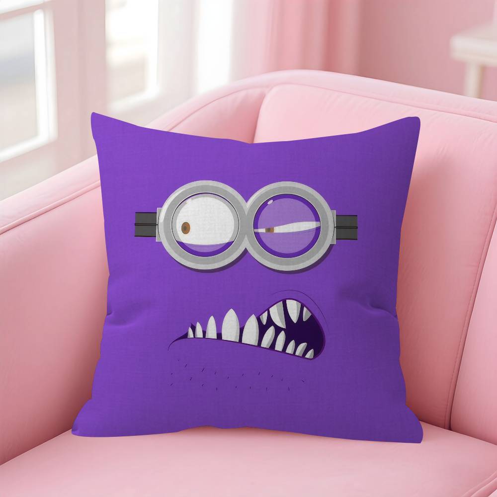 Personalized Pillow Cover Kids Bedroom Wild Party Decor Pillowcase Kid Birthday Shower Gift Cute Banana Cartoon-M-Miniones
