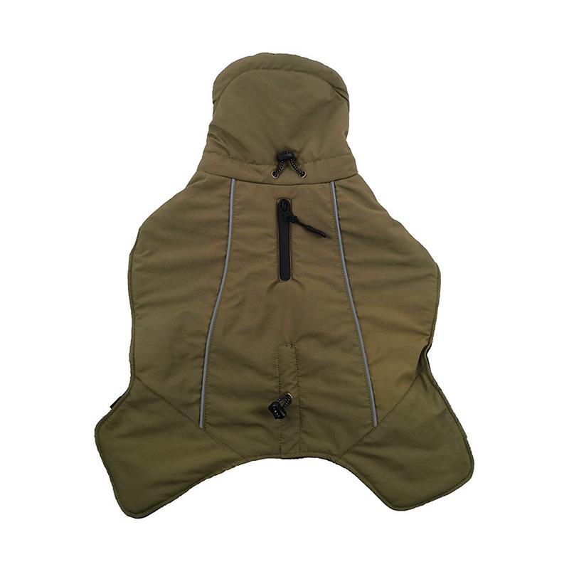 

Водонепроникна куртка для цуценя, зимовий теплий одяг для домашніх тварин для маленьких середніх собак, маскоти, одяг, одяг для померанського коргі, бульдога XS зелений