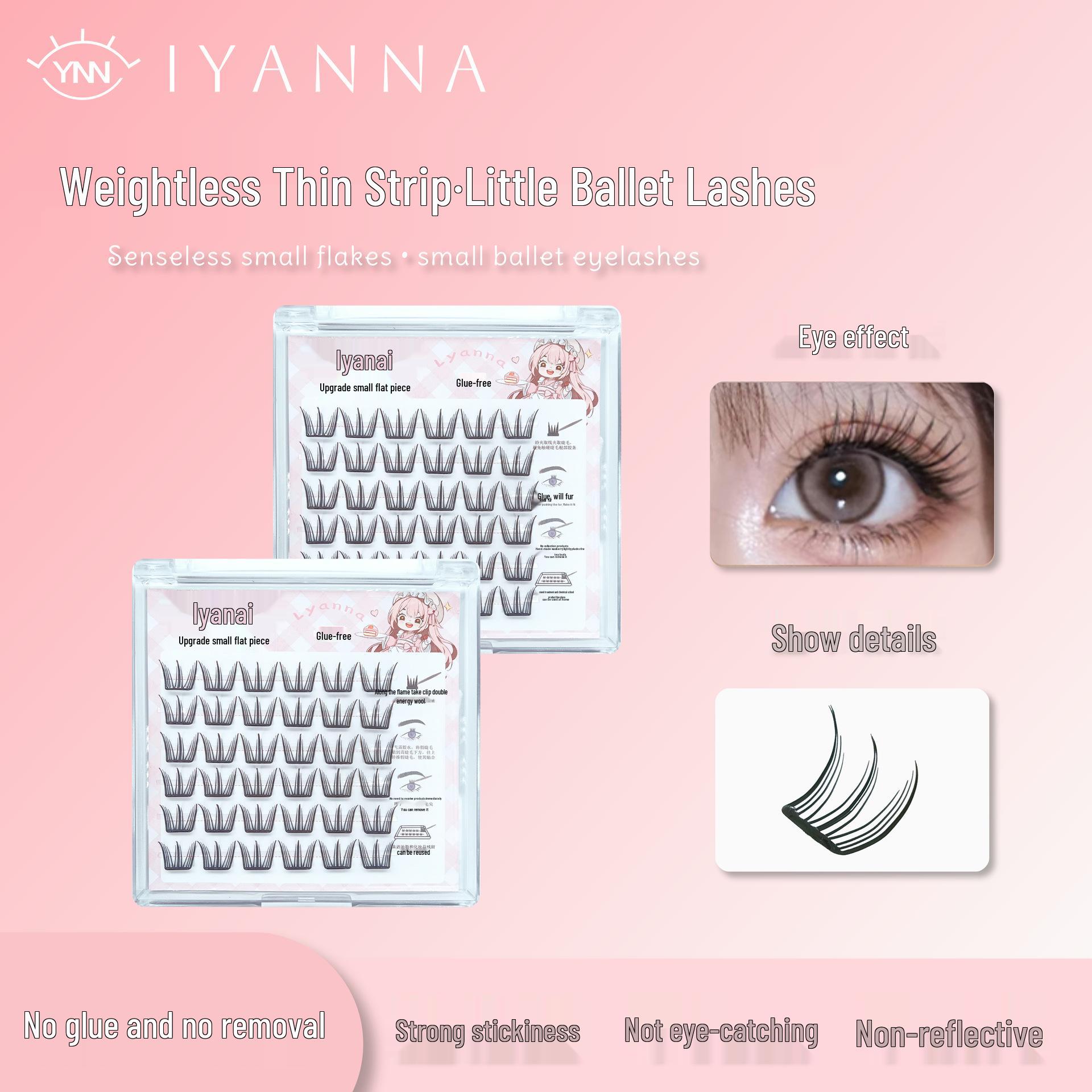 

Iyan Na Lightweight Self-Adhesive Removable Segmented False Eyelashes