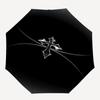 1pc Black Basketball with Cross Design Umbrella with Plastic Handle,Suitable for All Seasons UmbrellaPT541