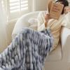 Luxury Soft  Faux Rabbit Fur Blanket Winter Thickened Warm Faux Fur Blanket Soft Fluffy Throws Blankets for Sofa Bed Naps