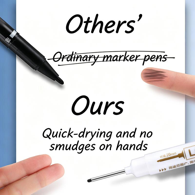 1Pc Long Needle Marker Pen Waterproof Deep Hole Metal Bathroom Woodworking Tile Screw 20Mm Dash Pen Marker Pen