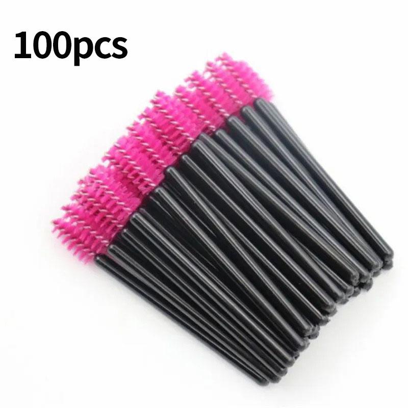 100pcs Disposable Eyelash Brushes Spoolies Micro Lash Mascara Wands Combs Wholesale for Eyelash Extension Makeup  Cosmetic Tools