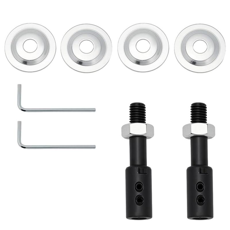 A25F-For Bench Grinder, Polisher, Sander, For Rotary Tools- Steel Spindle Adapter Kit(2-Pack), Motor Arbor Adapter