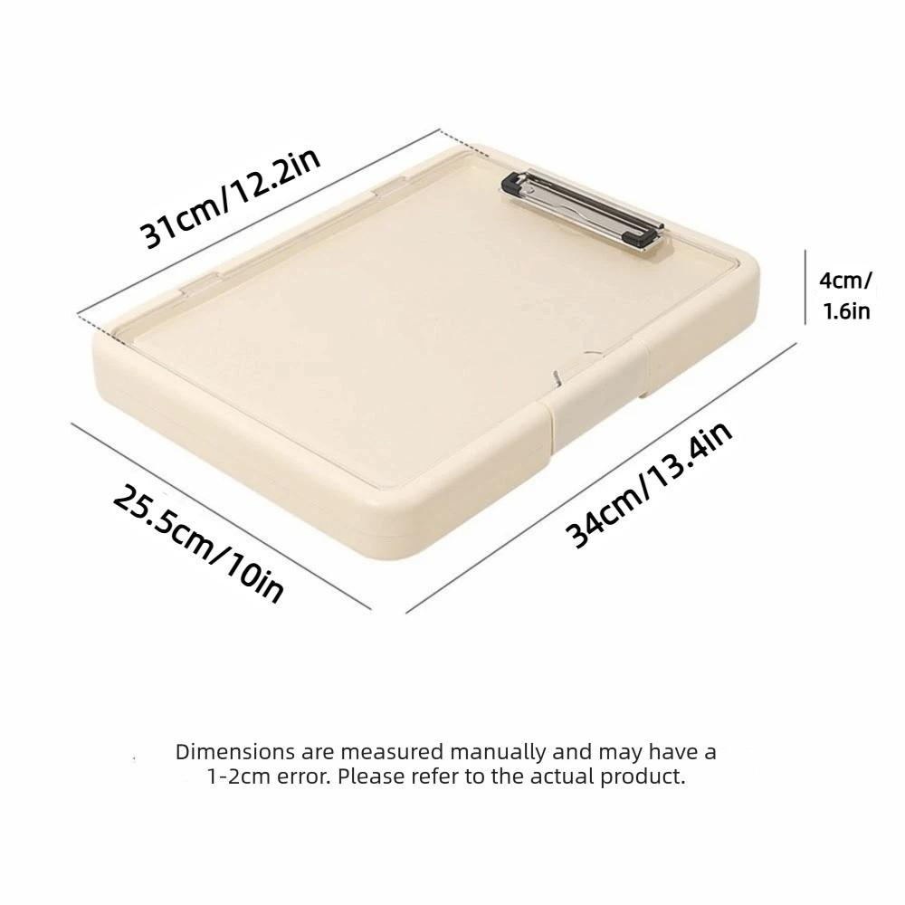 Double Layer A4 Clipboard with Storage Document Organizer Document Folder  Office Use