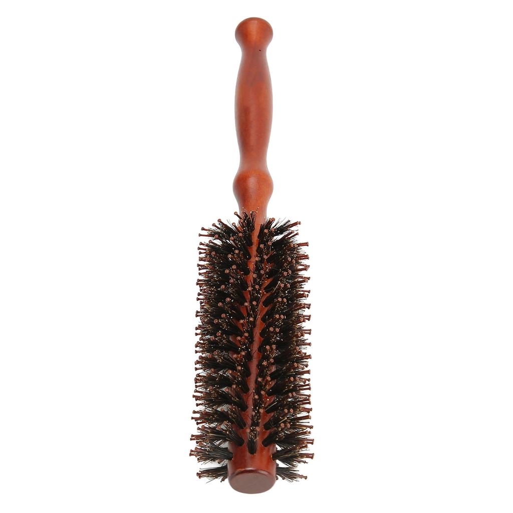 3pcs Round Hair Brush High Temperature Resistant Round Curling Styling Hair Brush Wooden Handle for Home Salon