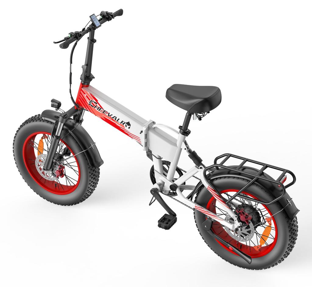 Cheevalry CF1000-1 All-Terrain Electric Bicycle 1000W Motor 48V20Ah Battery 20 Inch Fat Tires 150KG Load Outdoor Riding E-Mountain Bike