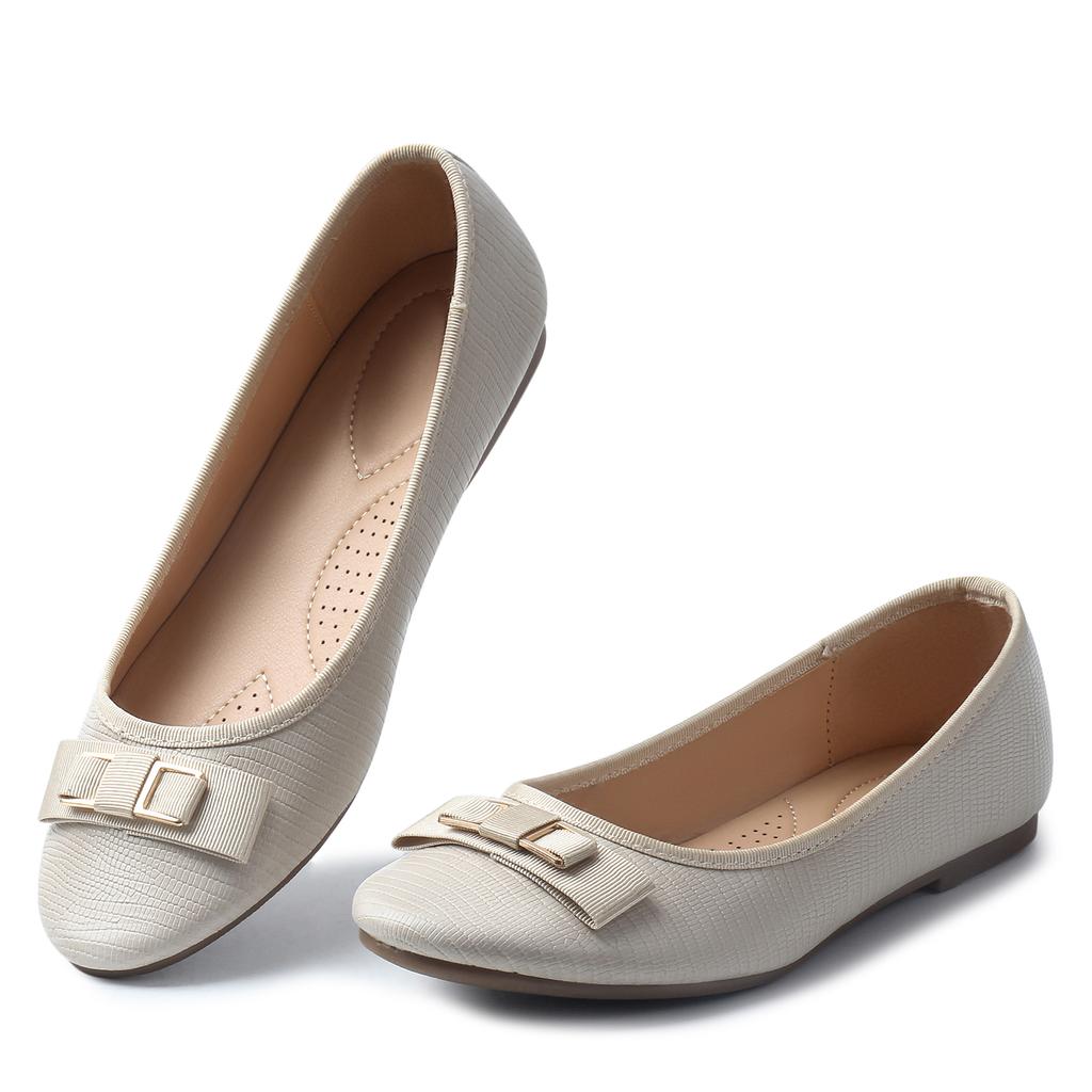 Scarpe da Passeggio da Donna Primavera e Autunno Traspiranti Slip-On Morbide Comode e Leggere Eleganti Punta Tonda Scarpe Piatte da Donna