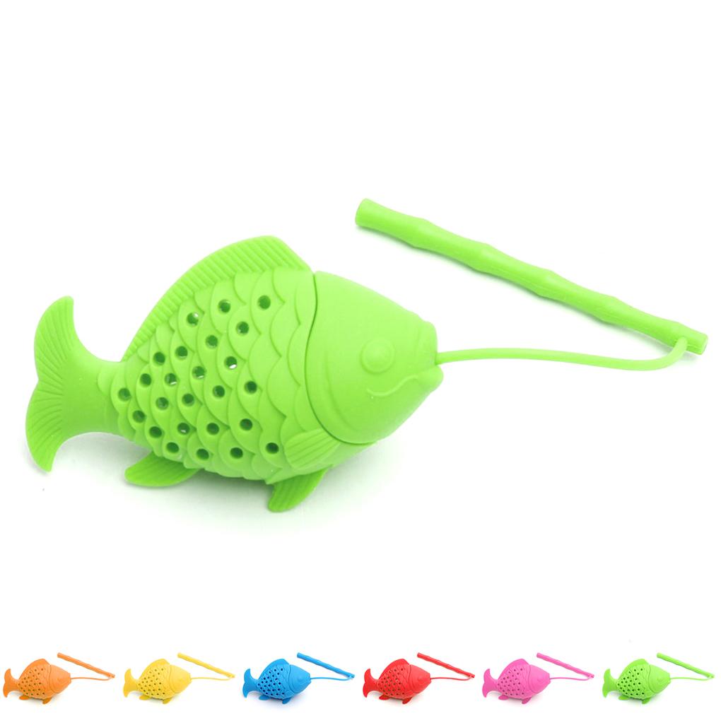 Guter Fisch-Tee-Infuser für losen Tee, Kräutersieb, Sicherer Silikon-Diffusor