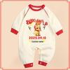 Newborn Baby Celebration Long Sleeve Cotton Romper for Spring/Autumn Photo Shoots