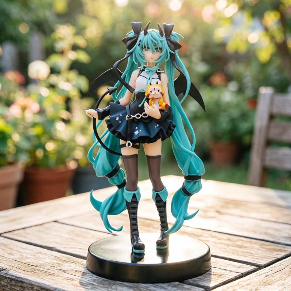 Discover Intime Hot In Stock 19Cm Hatsune Miku Anime Figure Small Devil Raccoon Action Figure Pvc Collection Model Cute And Charming Xmas Present Toy
