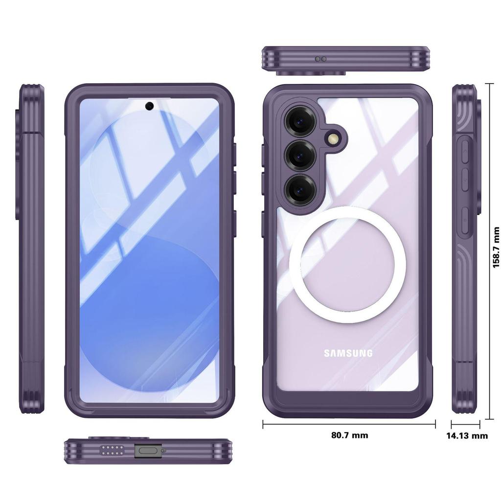 Compatible with Samsung Galaxy S26 Series: Shockproof, Drop-proof Full Coverage Phone Case with Integrated Shell and Film.