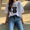 White Cotton Short-sleeved T-shirt Women's 2025 Early Spring New Summer Loose Design Niche Bottoming Shirt Top Ins