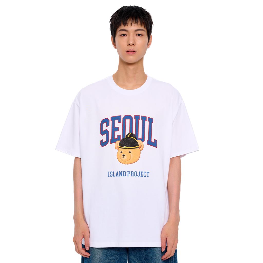 Aillaendeupeulojegteu City Seoul Bear T-Shirt - White [Seoul Bear]