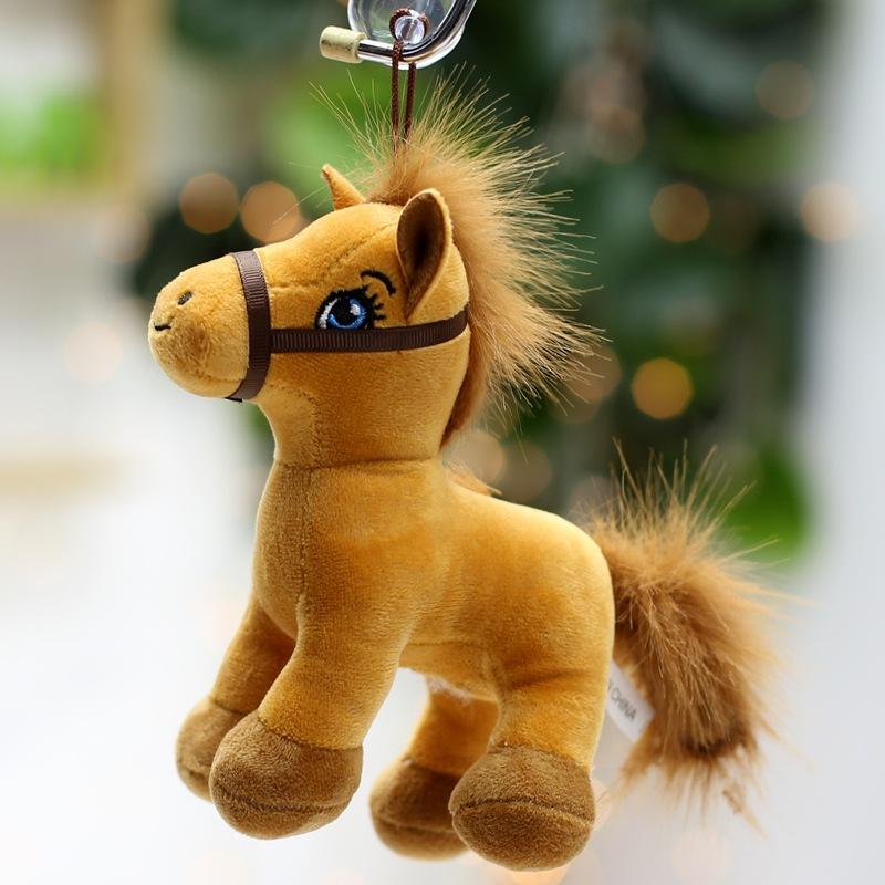 Simulated Horse Plush Toys Creative Year of The Horse Mascot Pendant Doll Home Decoration Zodiac Horse Hanging Decoration