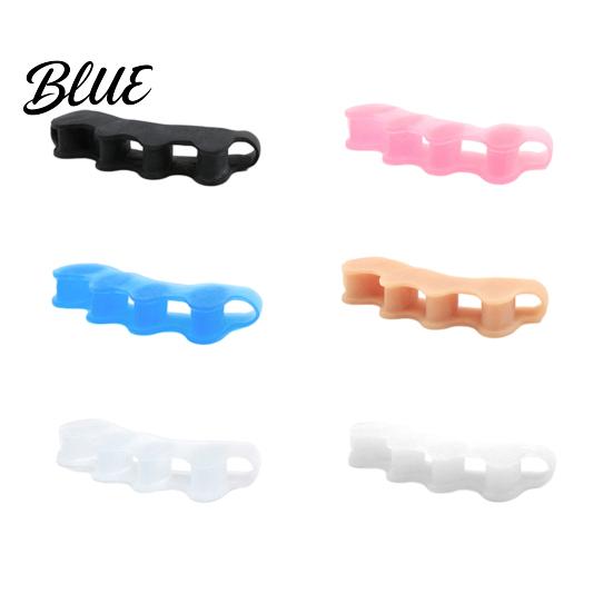 Toe Separator 2Pcs Separators for Overlapping Toes Soft Silicone Bunion Corrector Foot Care Spacers Men Women Reusable Ergonomic Spacer Alignment