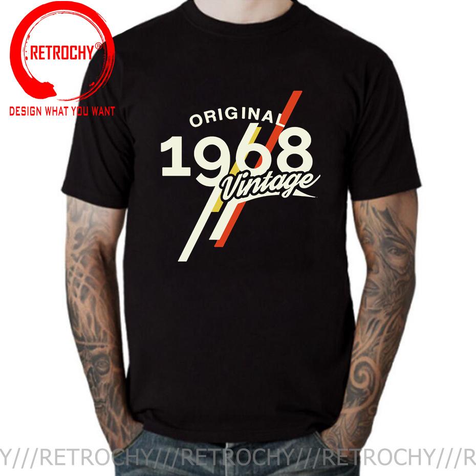 Vintage 1968 Classic 50 Years Old Birthday T Shirt Made in 1968 50Th Birthday Tshirt Father Day Present Born in 1968 Tee Shirt