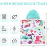 Cute Animal Hooded Beach Towel, Microfiber Bath Towels For Kids Toddler Infant Boy Girl, Animal Towels For Bath Pool Swim Swimwear Summer Beach