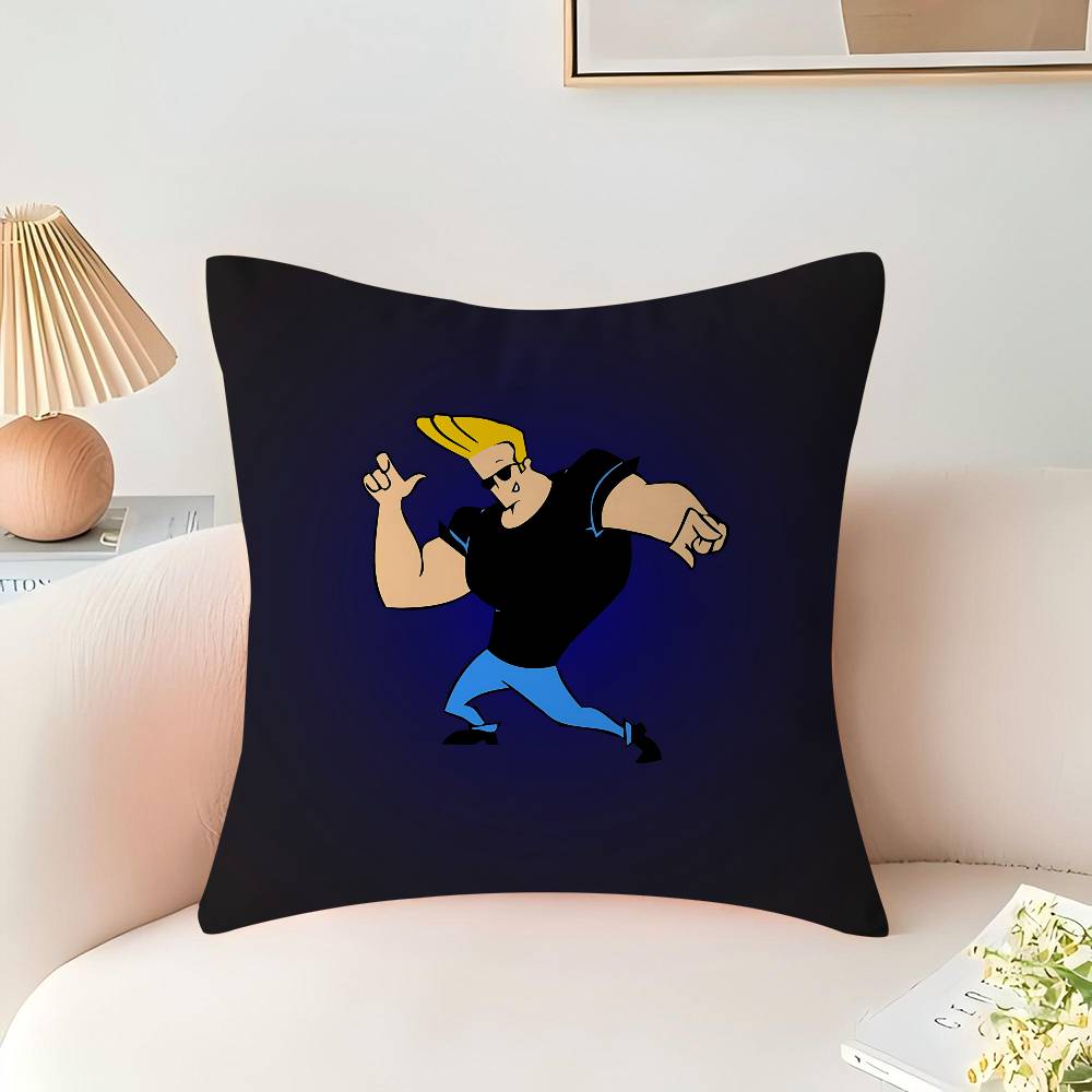Cartoon J-Johnny Bravo Pillow Cover Sofa Cushion Cover Home Room Decoration Children Gift