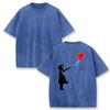 Let'S Fly Love Balloons Prints Women T-Shirt Short Sleeve Tops Soft Breathable Cotton Casual Fashion Female