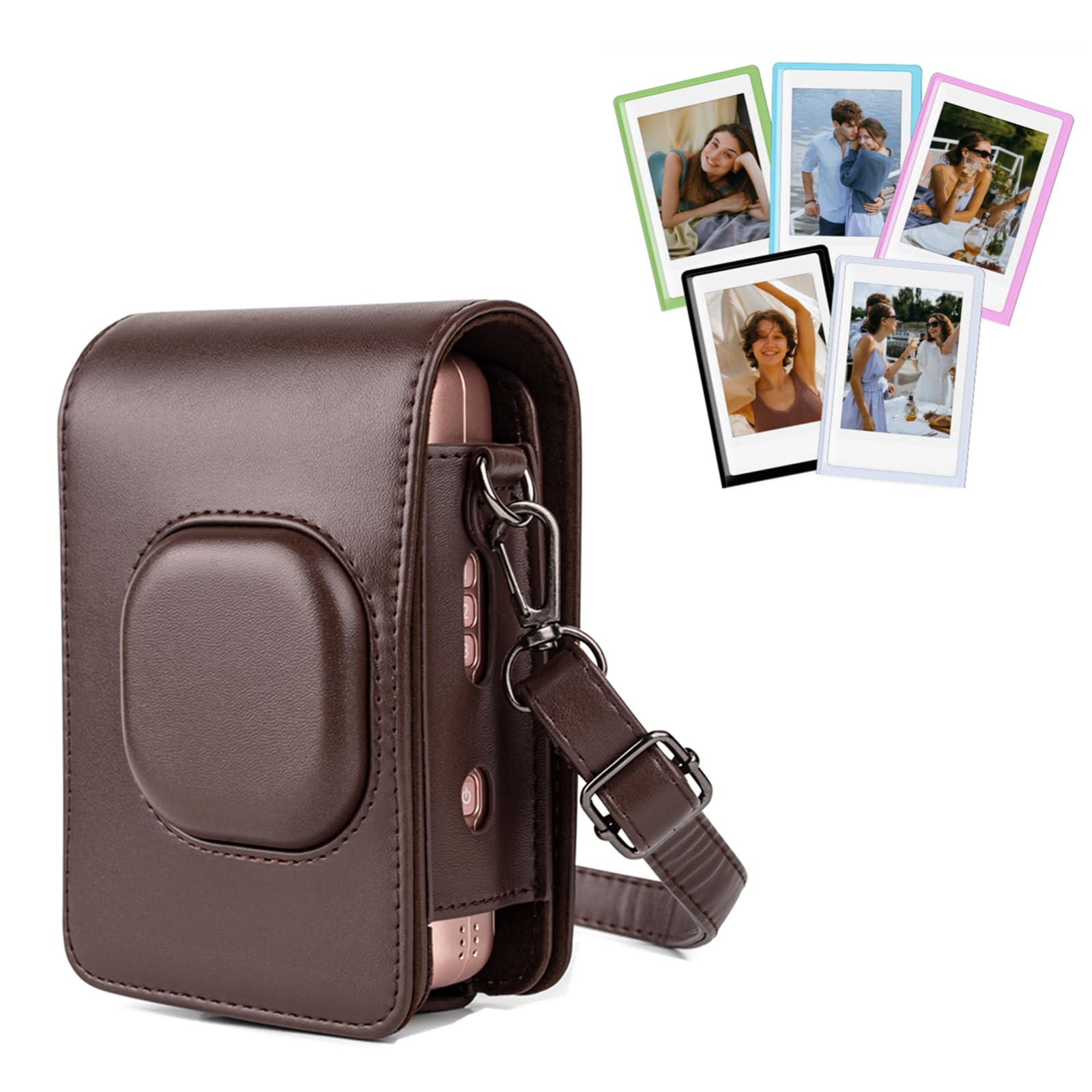 

HIYQIN for Fujifilm Instax Mini LiPLAY Instax Film Protective Instax Liplay Protective Mini LiPLAY Camera Cover with Shoulder Strap and Magnetic Photo