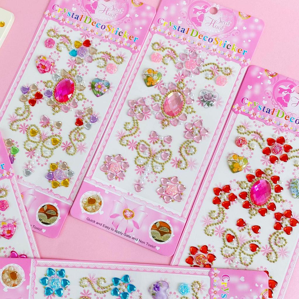 Fairy Wand Gemstone Stickers: 3D Diamond Decor for Phones, Frames, Jewelry Boxes, and Cups