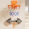 Foldable Indoor Training Basketball Rings Space Saving Wall Mounted Backboard For Kids Quiet Basketball Indoor Sports Toy