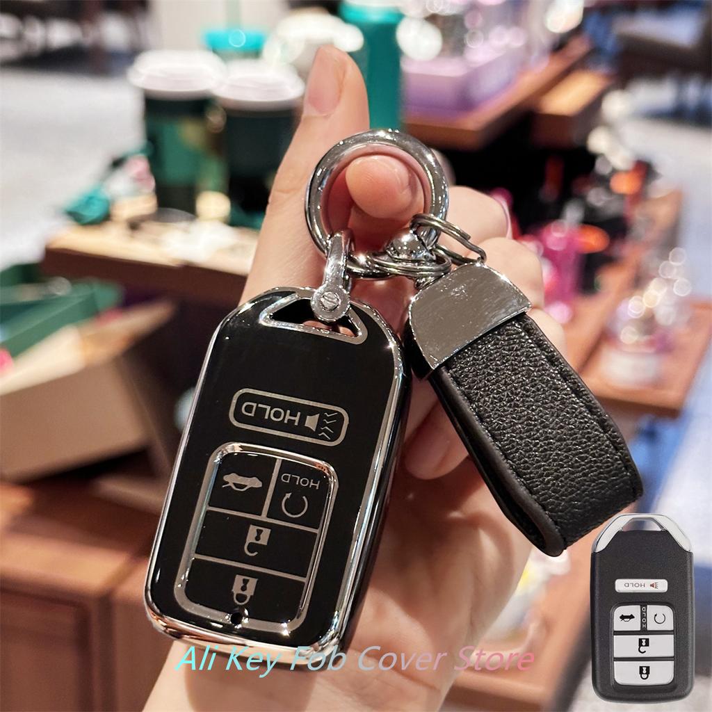for Toyota Key Fob Cover Keychain For Honda Accord Civic Cr-V Hr-V Fit Odyssey Jed Crosstour Crider Accessories
