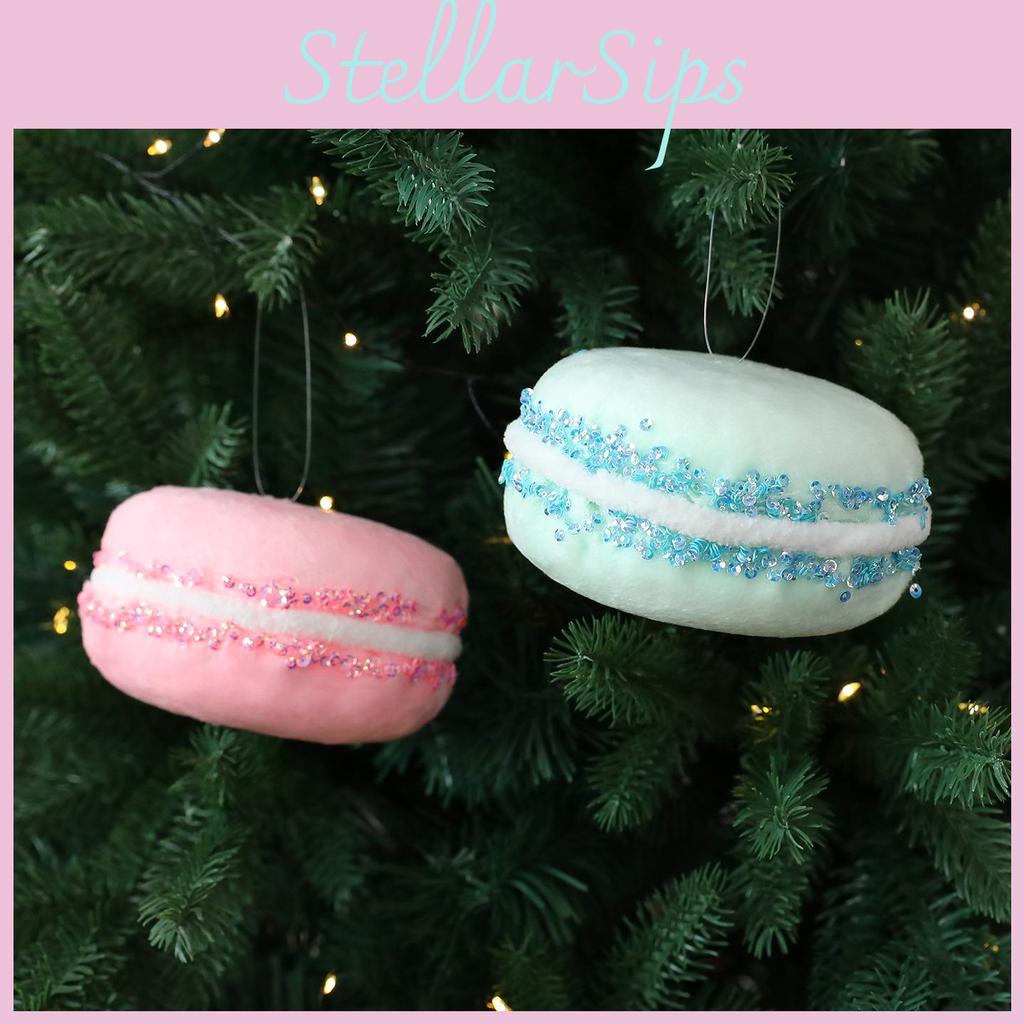 Christmas Fairy Tale Foam Macaron Ornaments For Holiday Tree Decor