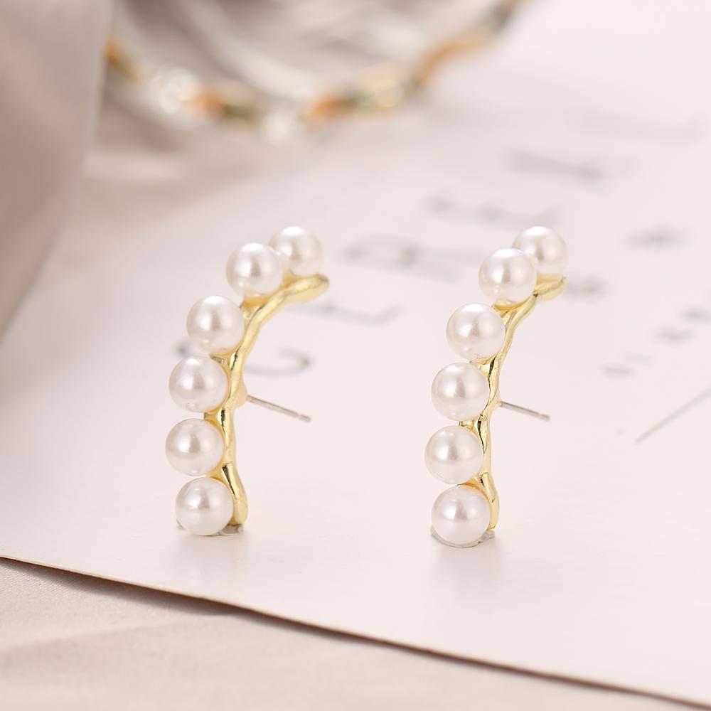 Simple Creative Exaggerated Pineapple Love Heart-shaped Geometric Chain Earrings Women Personality Geometric Girl Earrings